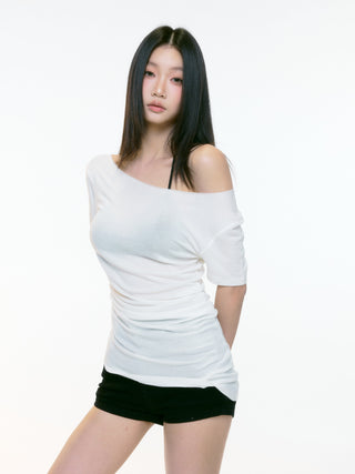 hollow shoulder Top
