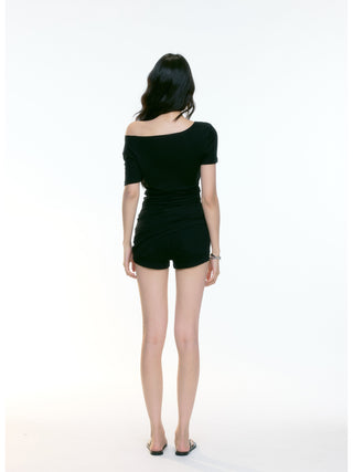 hollow shoulder Top
