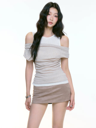 fake two-piece vest