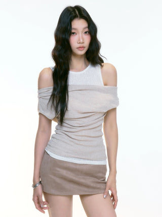 fake two-piece vest