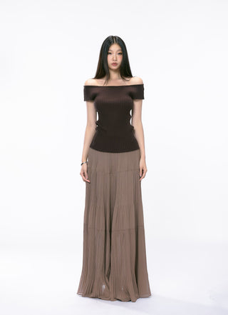 mesh long skirt