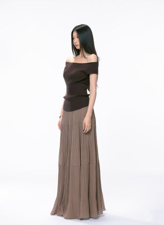 mesh long skirt