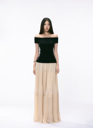 mesh long skirt