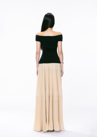 mesh long skirt
