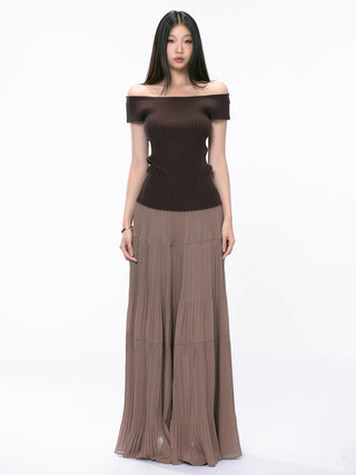mesh long skirt