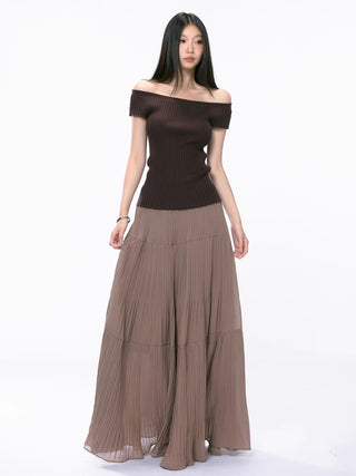 mesh long skirt
