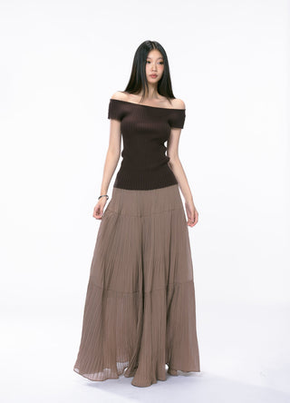 mesh long skirt