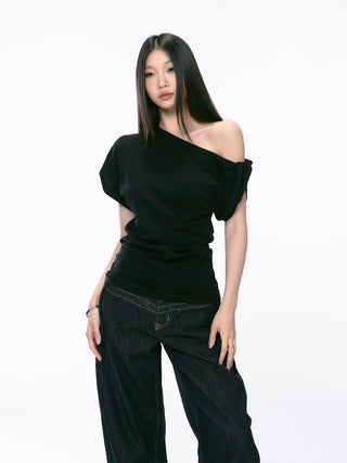 black strapless top