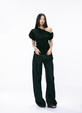 black strapless top