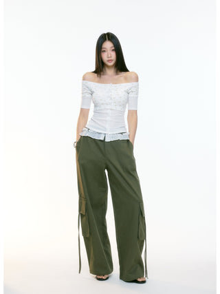 wide-leg overall pants