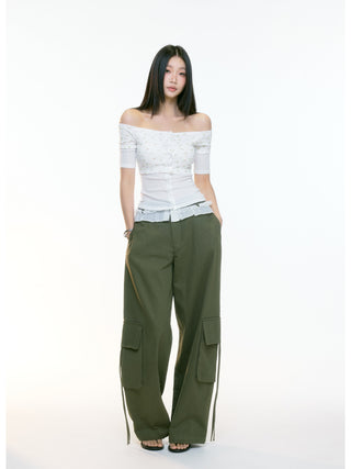 wide-leg overall pants