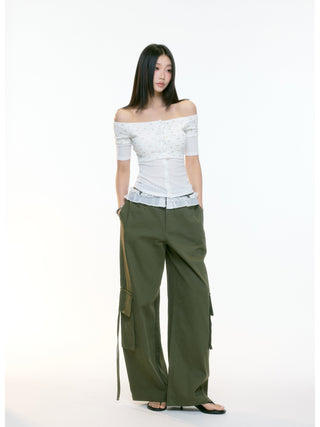 wide-leg overall pants