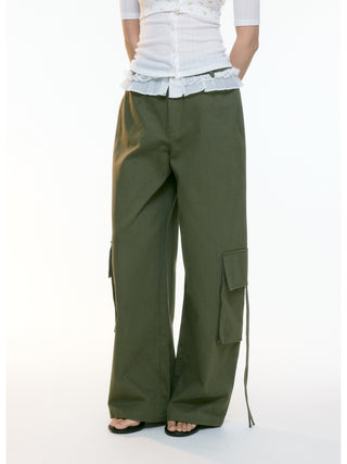wide-leg overall pants