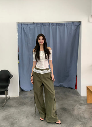 wide-leg overall pants