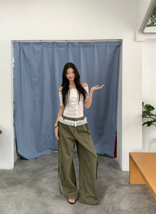 wide-leg overall pants