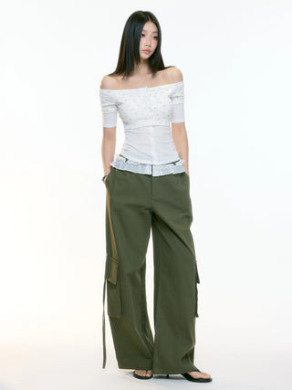 wide-leg overall pants