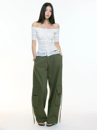 wide-leg overall pants