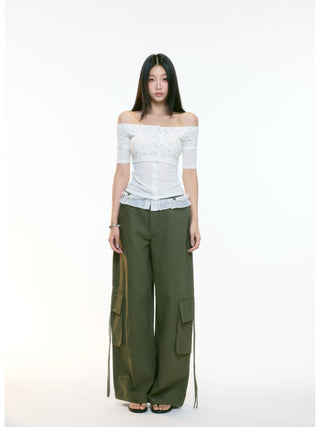 wide-leg overall pants