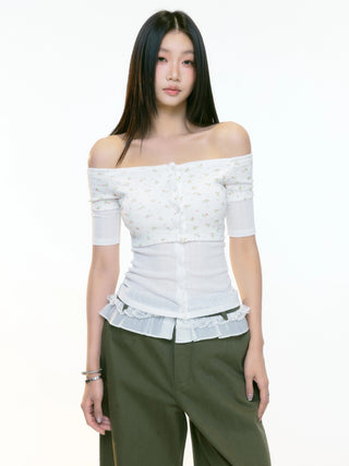white off-shoulder Top