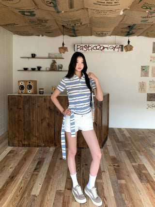 white denim shorts 01