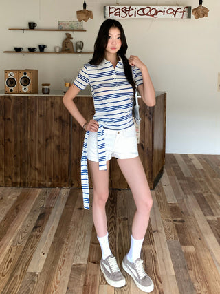 white denim shorts 01