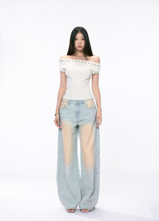 strapless knit top