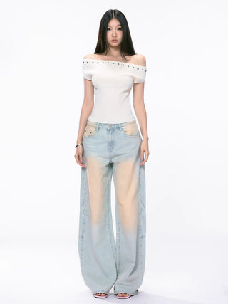 strapless knit top