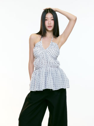 polka dot vest