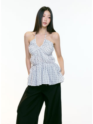 polka dot vest