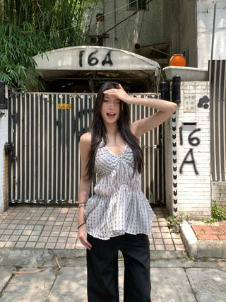 polka dot vest
