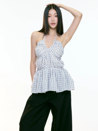 polka dot vest