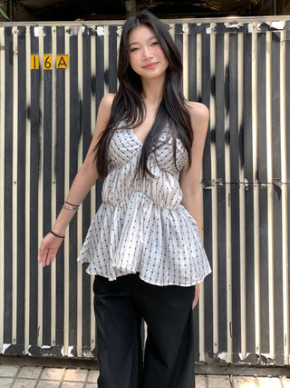 polka dot vest