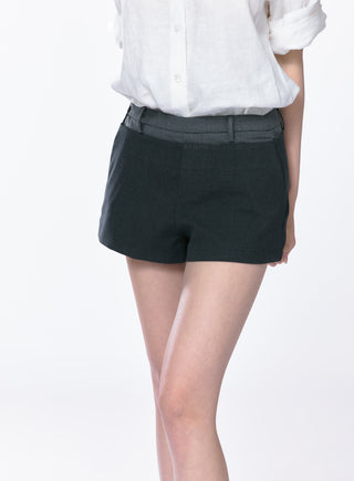 stitched shorts set