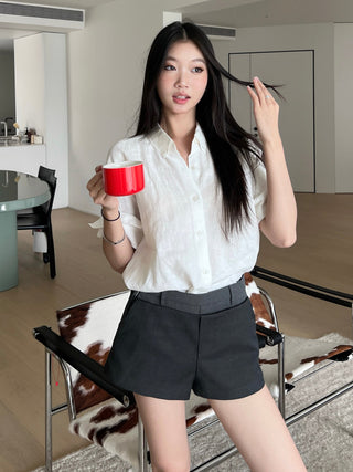 stitched shorts set
