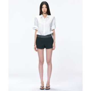 stitched shorts set