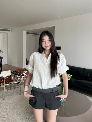 loose polo shirt