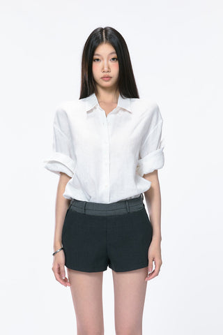 loose polo shirt