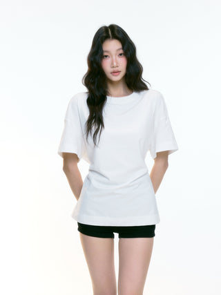 black shoulder top