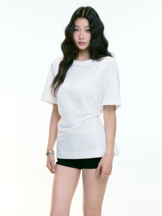 black shoulder top