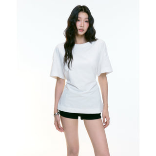 black shoulder top