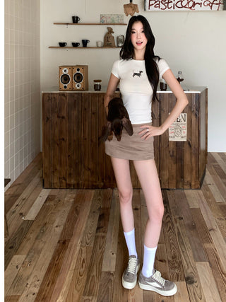 puppy print top