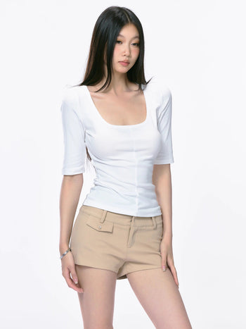 white slim Top 02