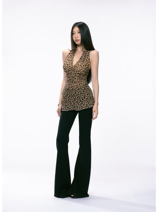 leopard camisole vest