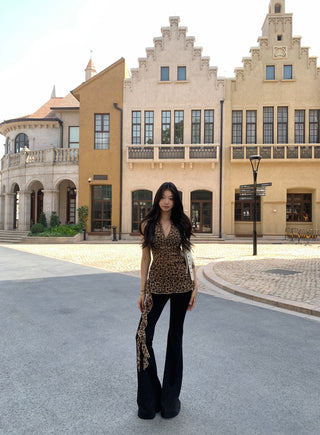 leopard camisole vest