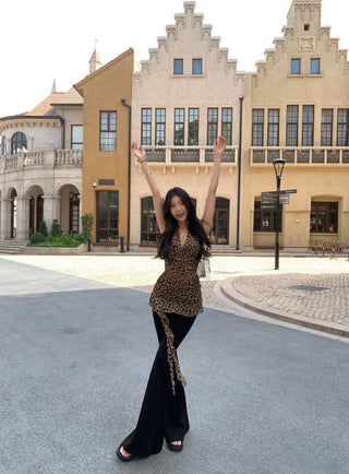 leopard camisole vest