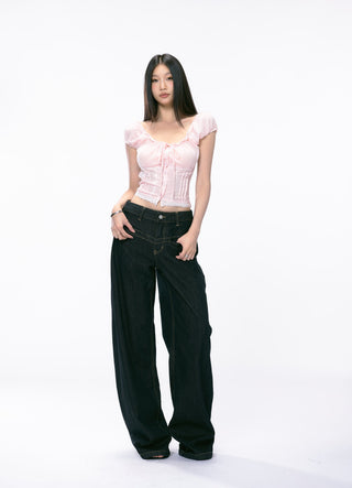 pink off-shoulder Top