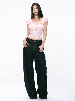 pink off-shoulder Top