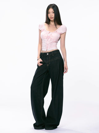 pink off-shoulder Top