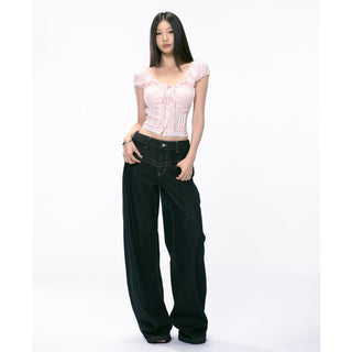 pink off-shoulder Top