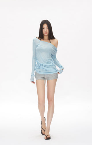 off-shoulder blouse